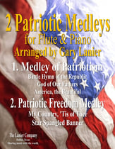 2 PATRIOTIC MEDLEYS for Flute & Piano (Score & Parts included) P.O.D cover